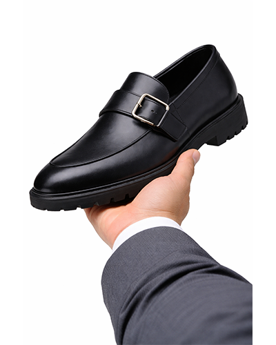 Men’s Leather Buckle Loafers